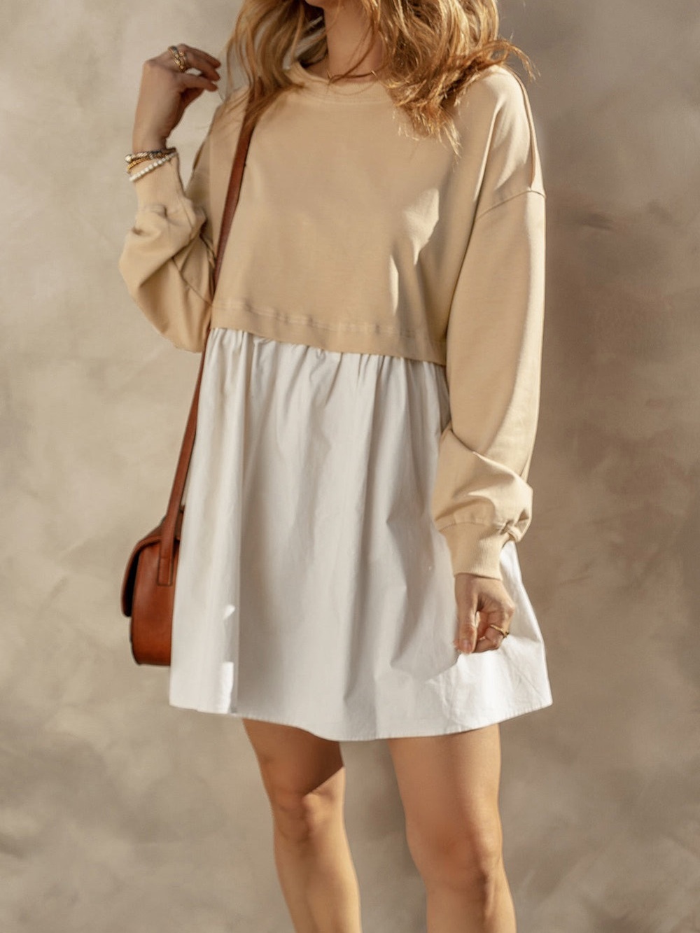 Free People Elenor Sweatshirt Tunic Dress